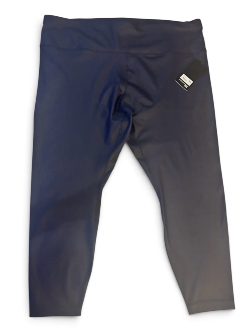 90 Degree By Reflex Navy Blue Women's Active Leggings with a Subtle Shine.